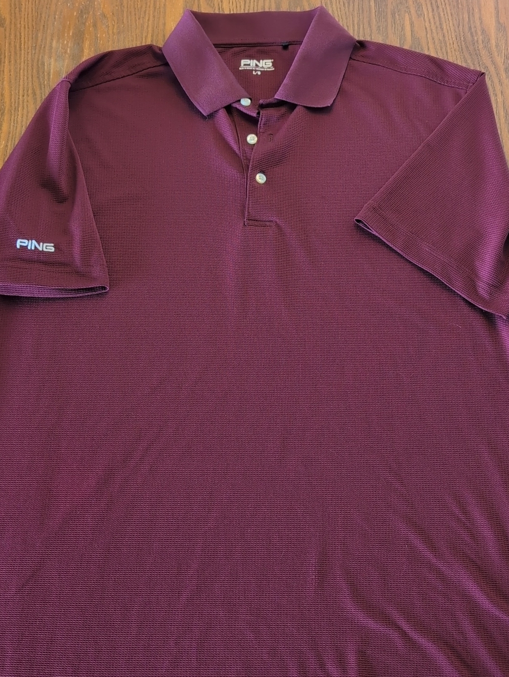 PING Men’s Burgundy Performance Polo